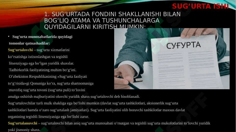 sug’urta atamashunosligi 3