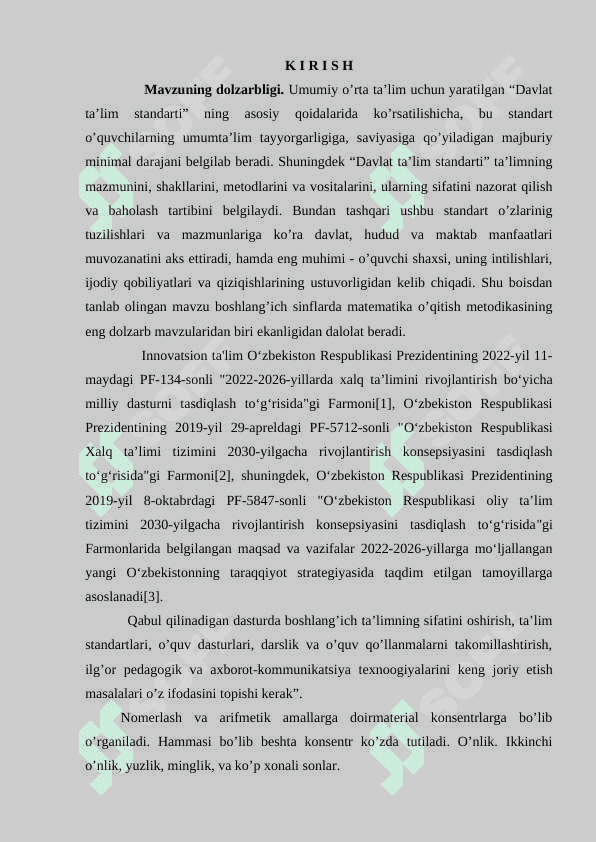 Uch xonali sonlarni nomerlashni o’rganish 2
