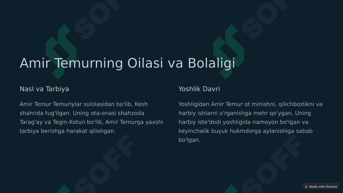 Amir Temur Buyuk Sarkarda 2