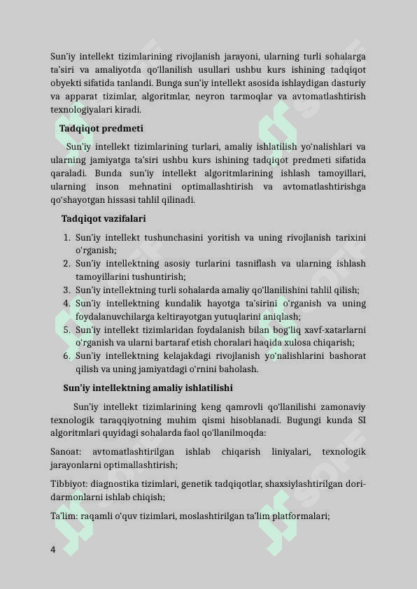 Sun‘iy intellekt tizimlaridan foydalanish 4