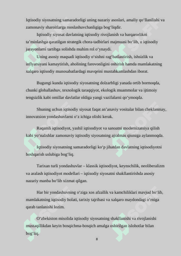 IQTISODIY SIYOSAT NAZARIY ASOSLARINING SHAKLLANISHI 8
