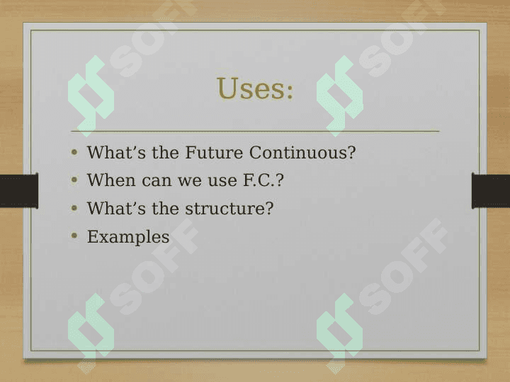 FUTURE CONTINUOUS 2