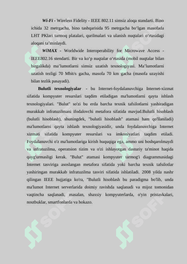 Tarmoq taqdim etadigan xizmatlar. Elektron davlat xizmatlari tarmoqlari . Bulutli texnologiyalar asosida xizmatlar 8