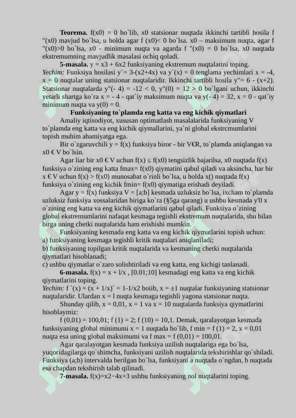 FUNKSIYALARNI TEKSHIRISH VA GRAFIGINI CHIZISH 3