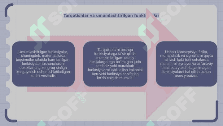 Umumlashgan funksiyalar 5