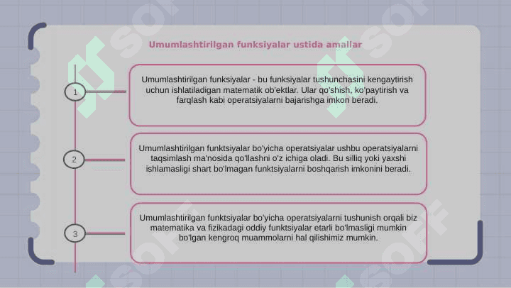 Umumlashgan funksiyalar 8