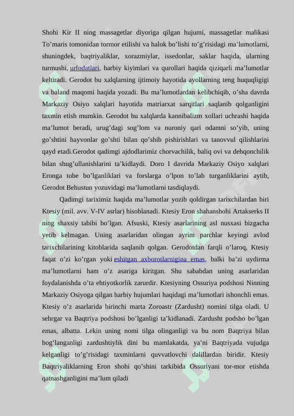 Geradotning “Tarix” asaridagi tarixiy geografik malumotlarning ahamiyati 8