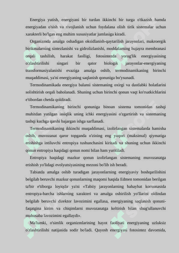 Tabiatshunoslikning tarixi va zamonaviy tushunchalari 2