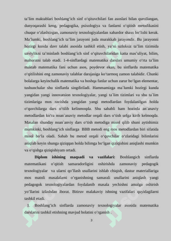 BOSHLANG’ICH SINFDA MATEMATIKA O’QITISHNI TASHKIL QILISH SHAKLLARI 3