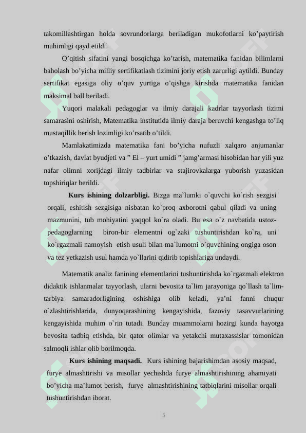 Furye almashtirishi 5