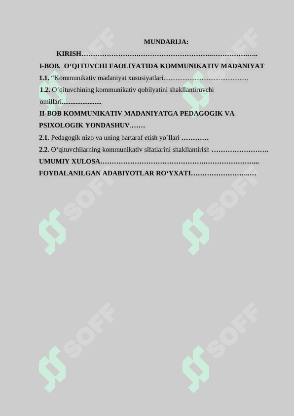 “Pedagogik muloqot o‘qituvchining kommunikativ qobilyati sifatida” 2