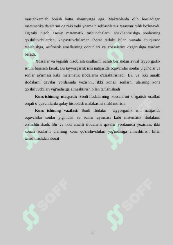 2- sinflarda sonli amallarning xossalarini o`rganish 3