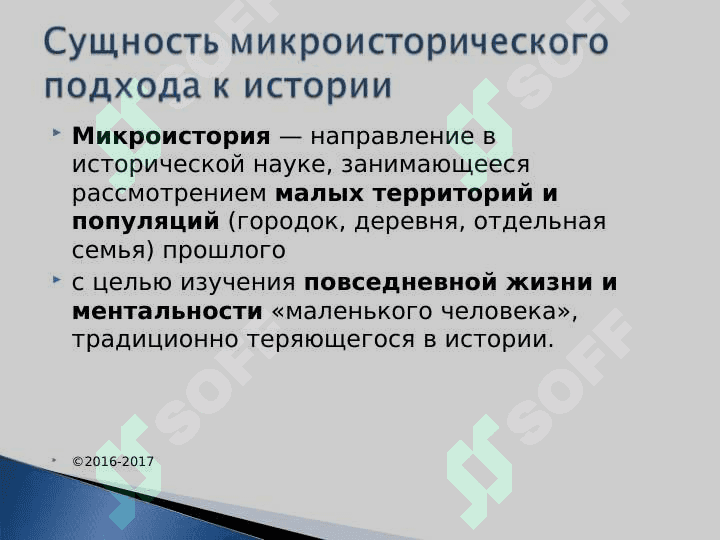 Микроисторический подход к истории 8