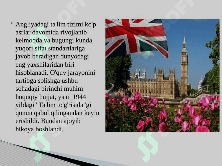 Angliya davlat ta'lim tizimi. 2