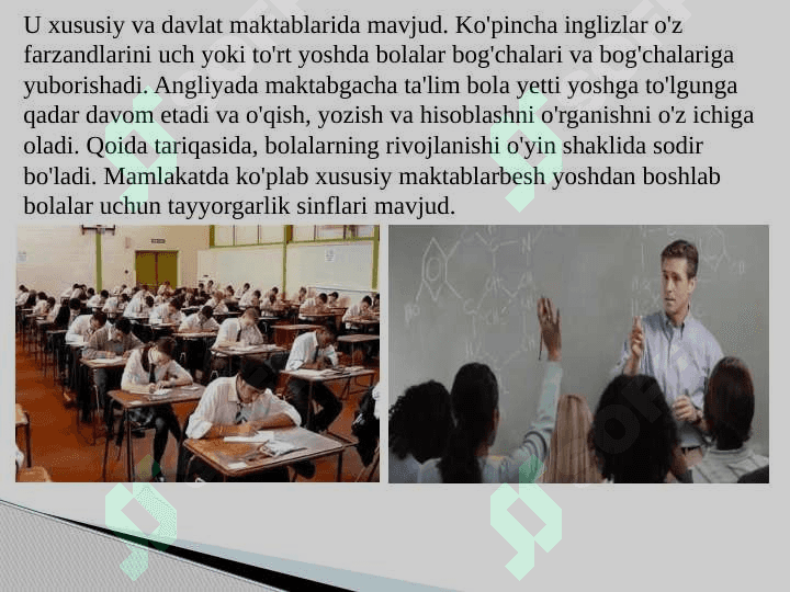 Angliya davlat ta'lim tizimi. 4
