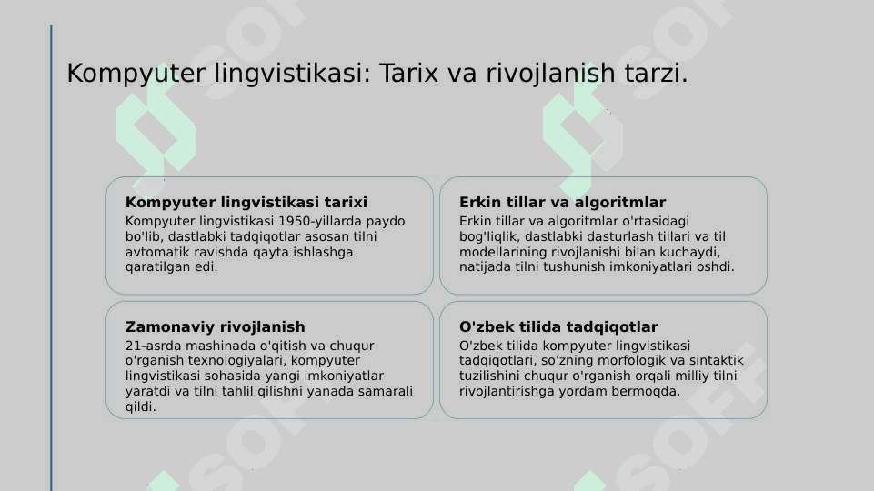 Kompyuter lingvistikasi metod turlari 3