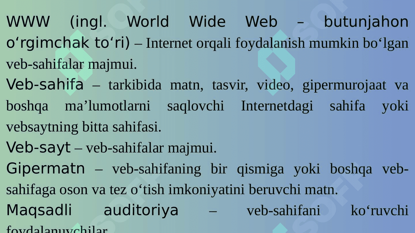 Ta’lim jarayonida Web texnologiyalarlardan foydalanish 3
