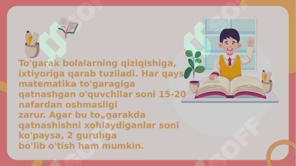 Matematik togarakni o'tkazish metodikasi. Boshlang'ich sinflarda sinfdan tashqari ishning xususiyatlari 3