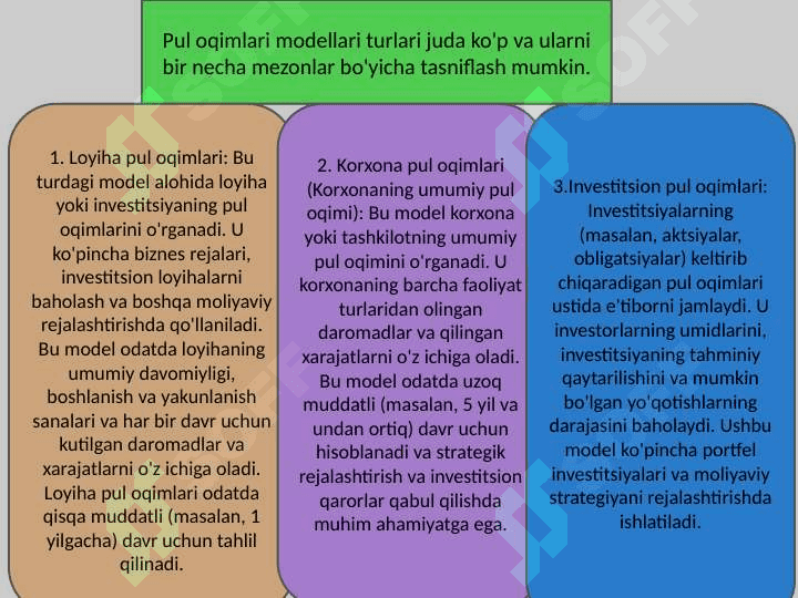 Pul oqimlarining modellari va xalqaro amaliyot slayd 4