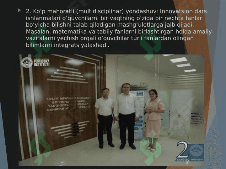 Xalqaro baholash dasturlarini o'zida mujassamlashtirgan innovatsion metodlari asosida dars ishlanmalarini ishlab chiqish 4