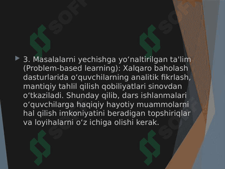 Xalqaro baholash dasturlarini o'zida mujassamlashtirgan innovatsion metodlari asosida dars ishlanmalarini ishlab chiqish 5
