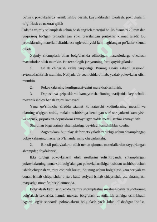 Issiq xolda xajmiy shtamplash 3