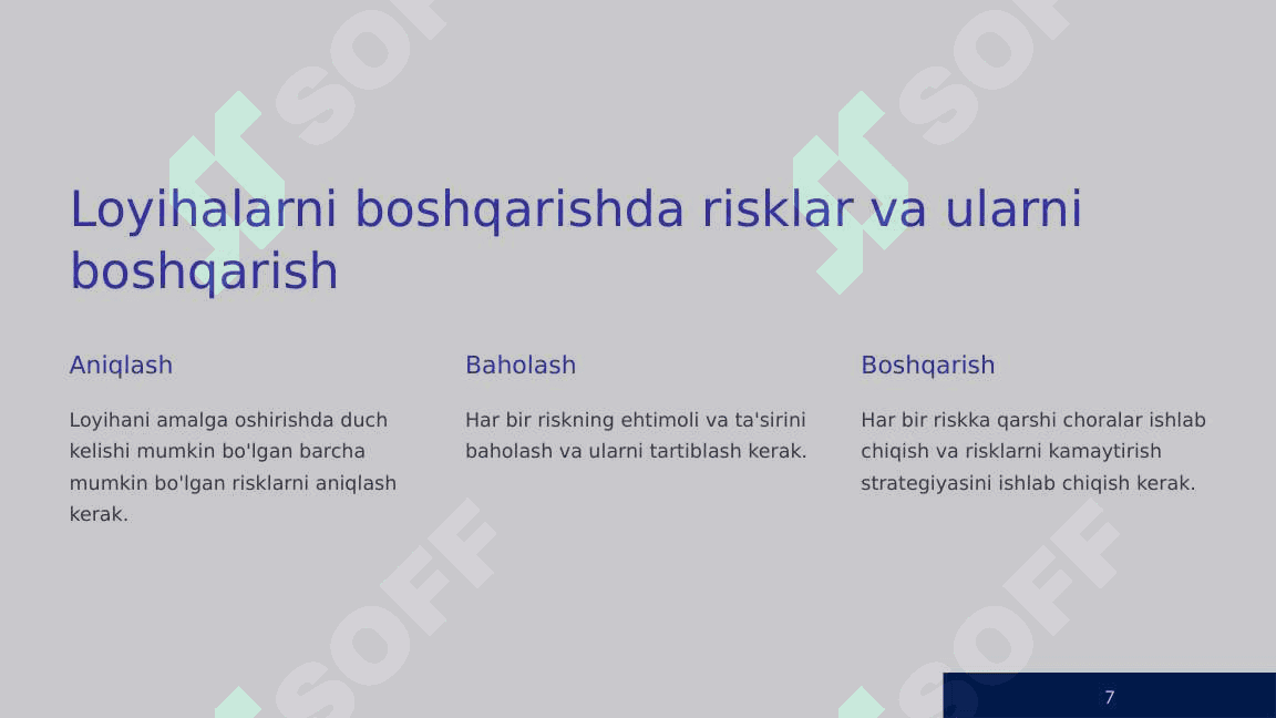 Axborot tizimlari strategiyasi va boshqaruv 7
