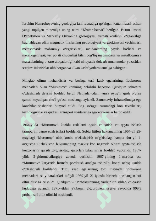 Konchi olimlar va ularning konchilik sohasiga qo’shgan hissasi. 4