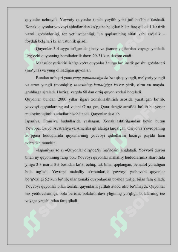 Quyonlarning kelib chiqish tarixi va biologic xususiyatlari 3