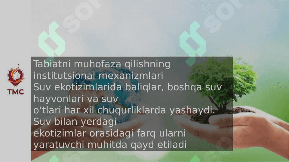 Tabiatni muhofaza qilishning institutsional mexonizmi 3