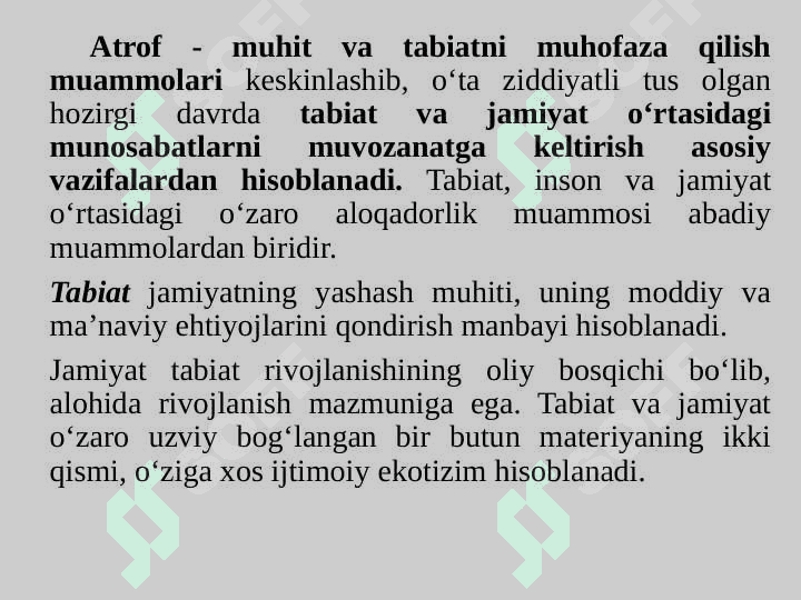 KELAJAKDAGI ATROF-MUHIT MUAMMOLARI 4