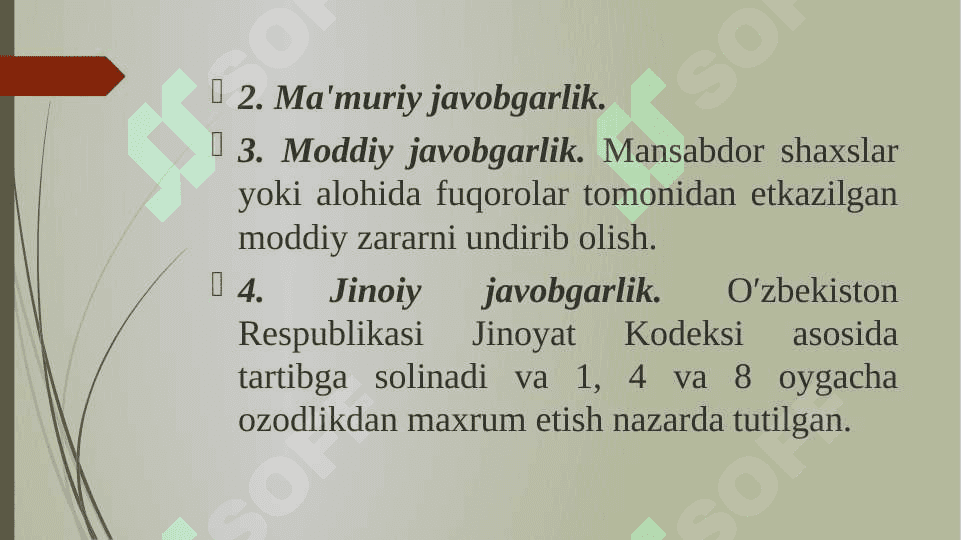 O‘zbekiston Respublikasida atrof-muhitni muhofaza qilish bo‘yicha qabul qilingan qaror va qonunlar 5