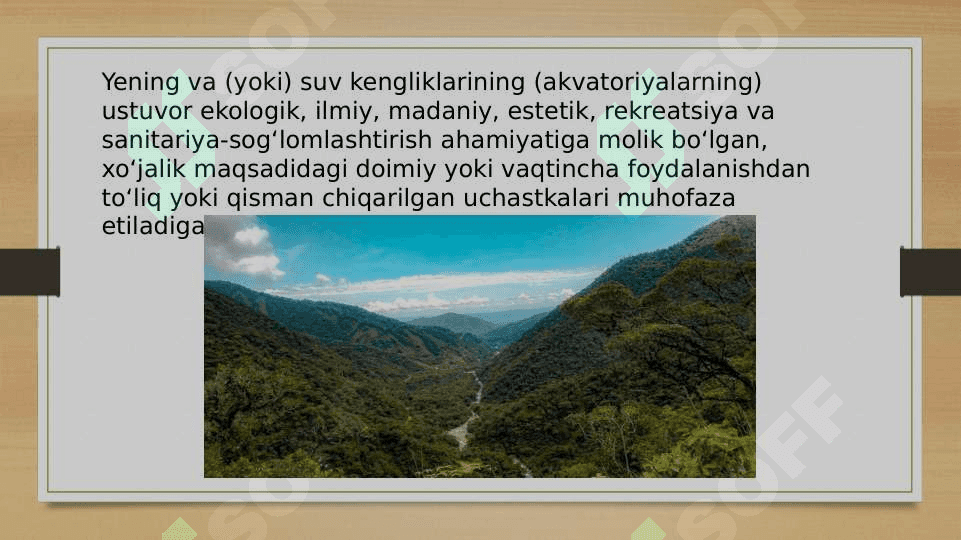 Muhofaza etiladigan tabiy hududlar 2