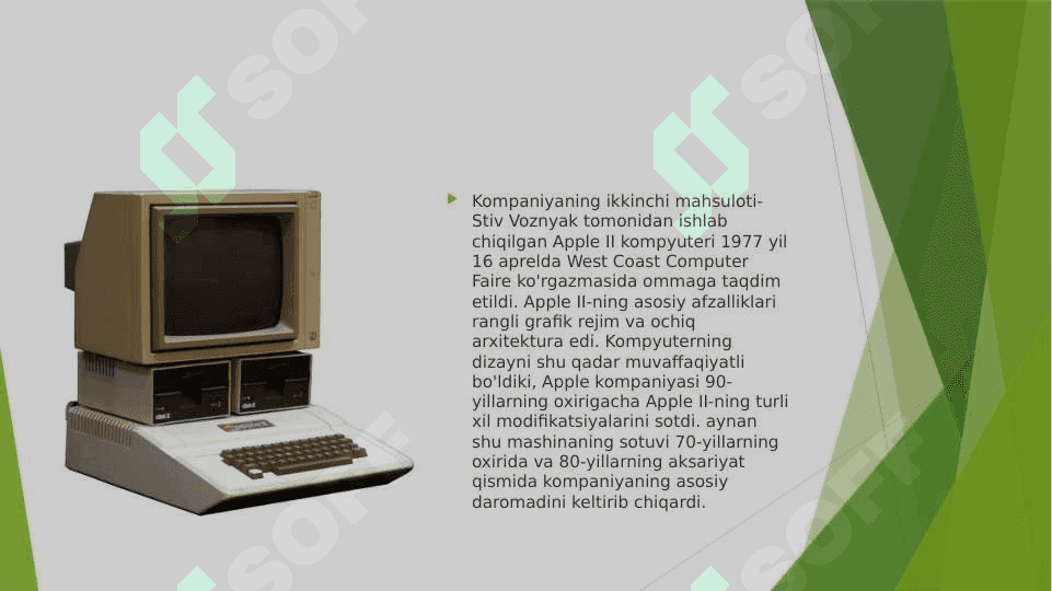 Apple kompaniyasi bo'yicha slayd 7