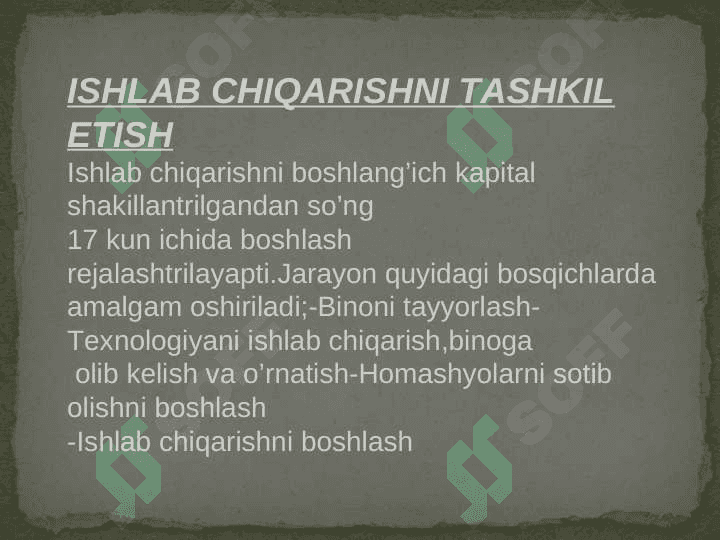 СHIQINDILARNI QAYTA  ISHLAB CHIQARISH BO`YICHA бизнес режа 7