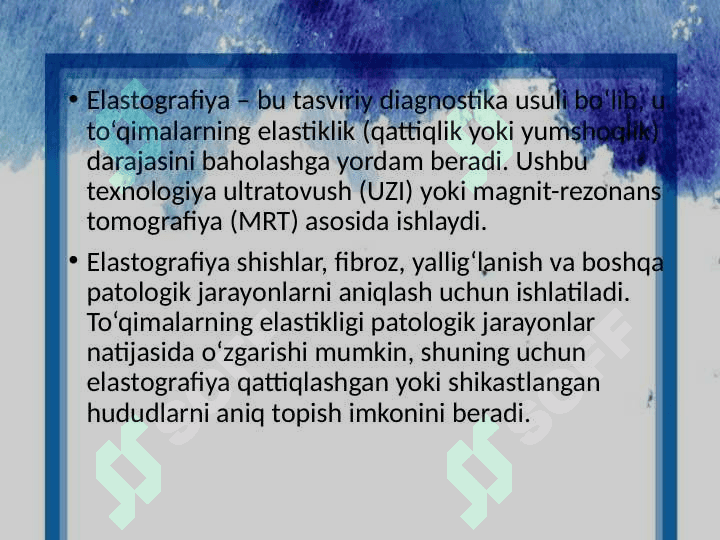 Elastografiya asoslari 2