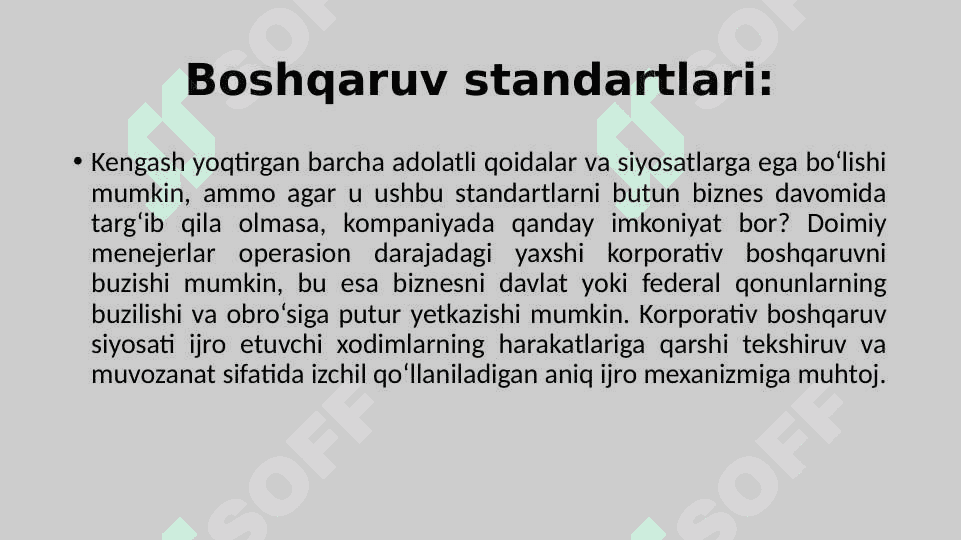 Korporativ boshqaruv muammolari va rivojlanish istiqbollari 6