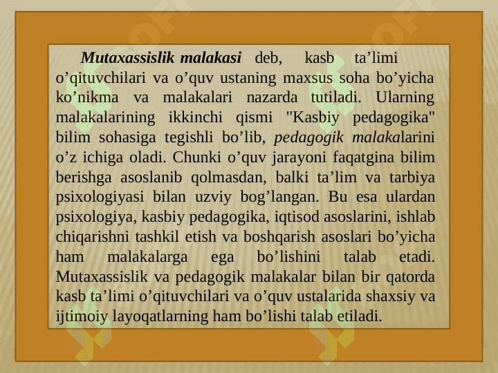 Kasbiy pedagogik Madaniyat 3