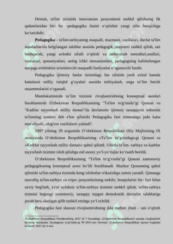 Pedagogika fanining maxsus tarmoqlari 6