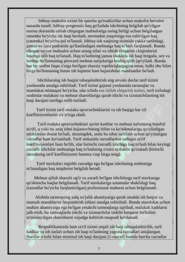 ISH HAQINI TASHKIL ETISH SHAKLLARI VA TIZIMLARI 7