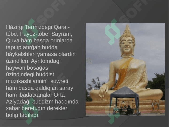 O’zbekstanda buddizm dininin' taryxiy tamirlari ha'm hazirgi zaman 3
