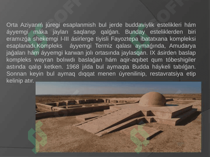 O’zbekstanda buddizm dininin' taryxiy tamirlari ha'm hazirgi zaman 4