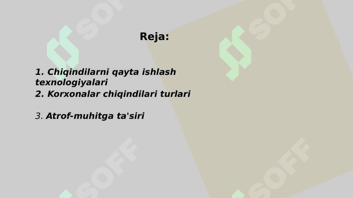 Respublika ishlab chiqarish korxonalari chiqindilari tarkibi 2