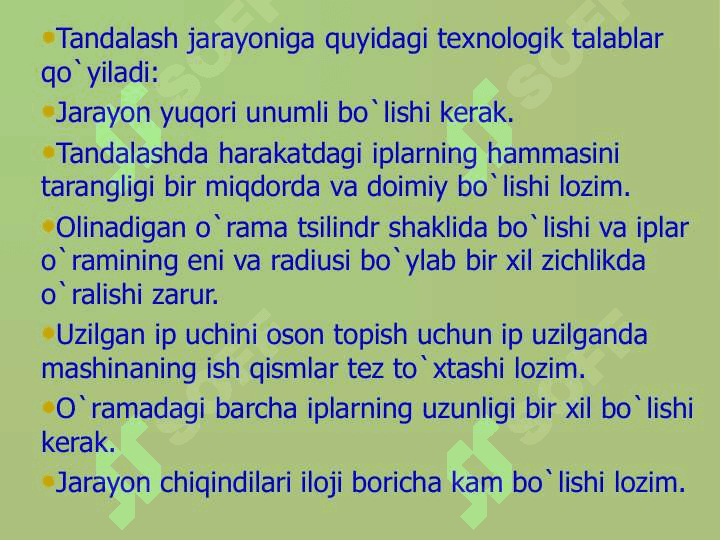 Tandalashdan maqsad va jarayonning moxiyati. 3
