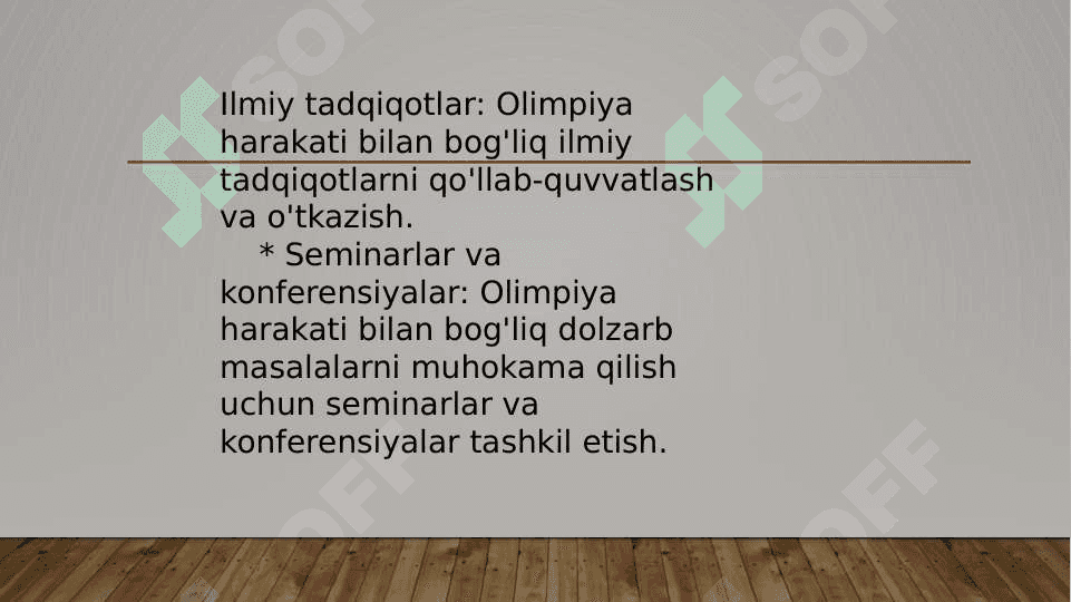 Xalqaro Olimpiya Akademiyasi va uning faoliyati. 4