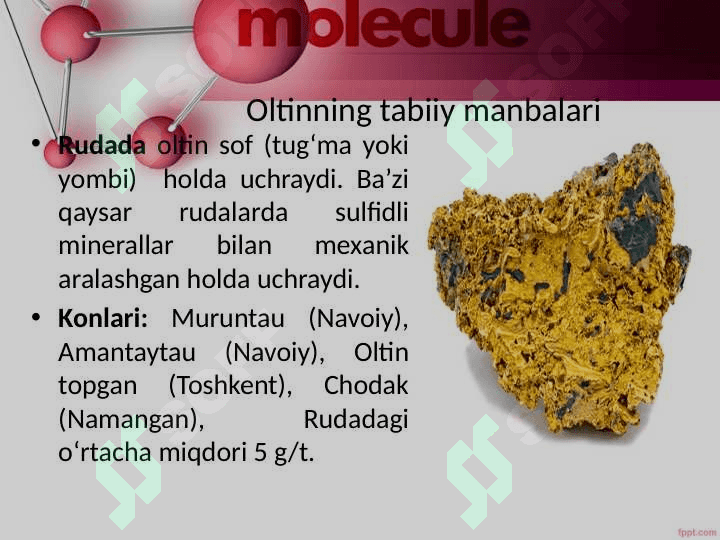 Oltin  gidrometallurgiyasi 2