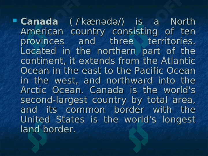 CANADA 3