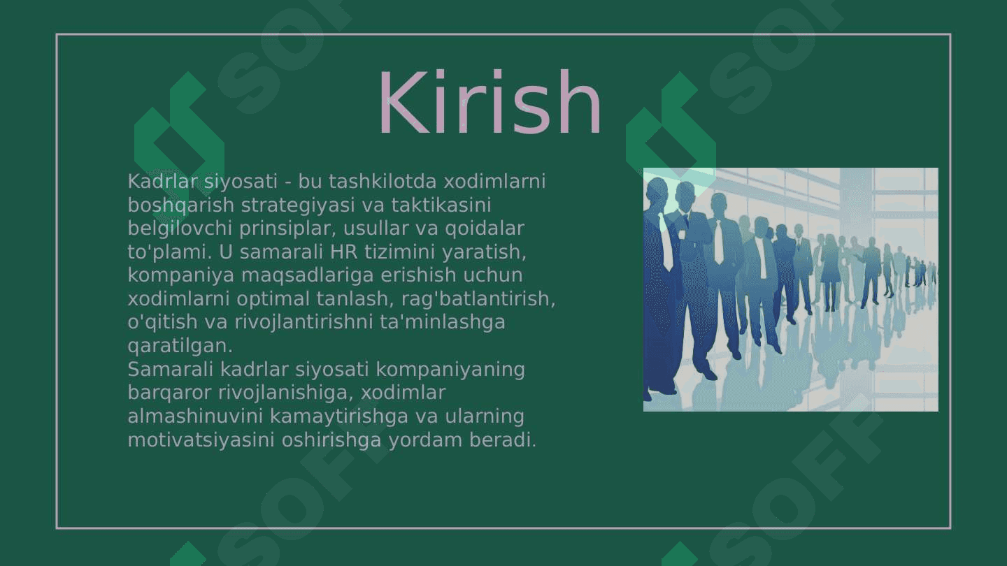 HR da kadrlar siyosatini amalga oshirish 3