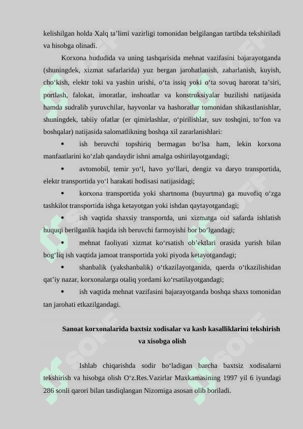 ISHLAB CHIQARISHDAGI BAXTSIZ XODISALAR VA BAXTSIZ XODISALARNI TEKSHIRISH 5