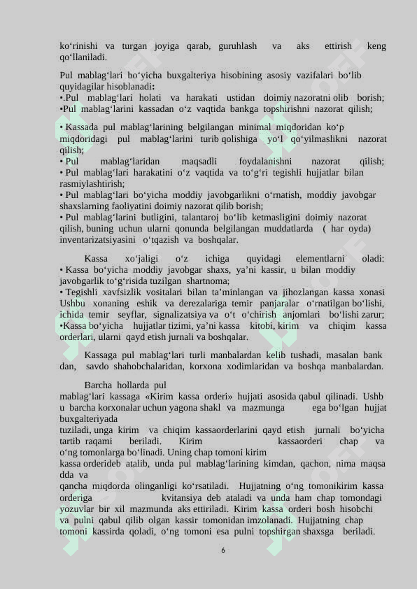 “ TERMIZ CHILONZOR” MCHJ BUXGALTERIYASI 6